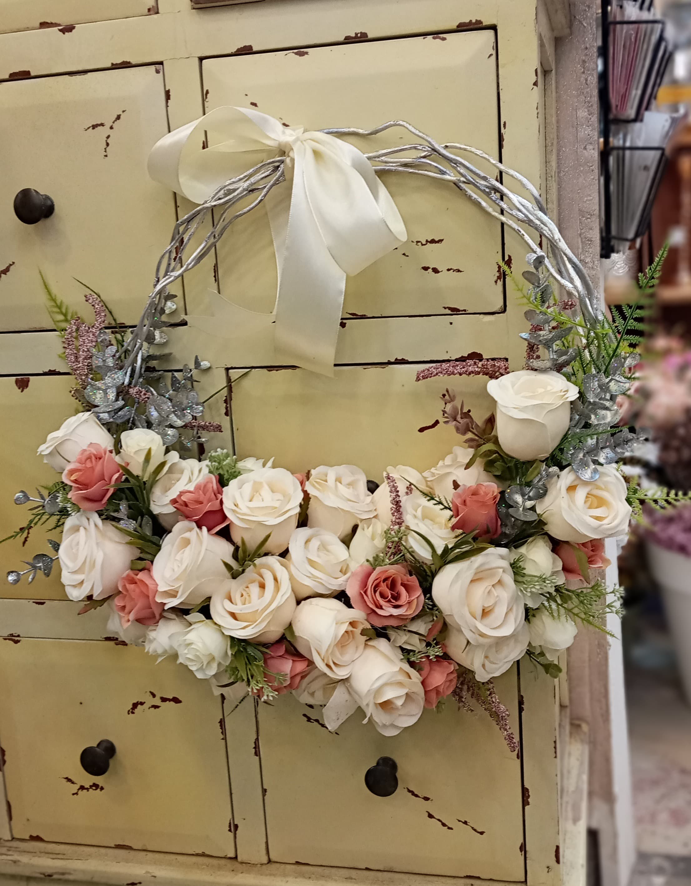 זר כלה חישוק מלאכותי