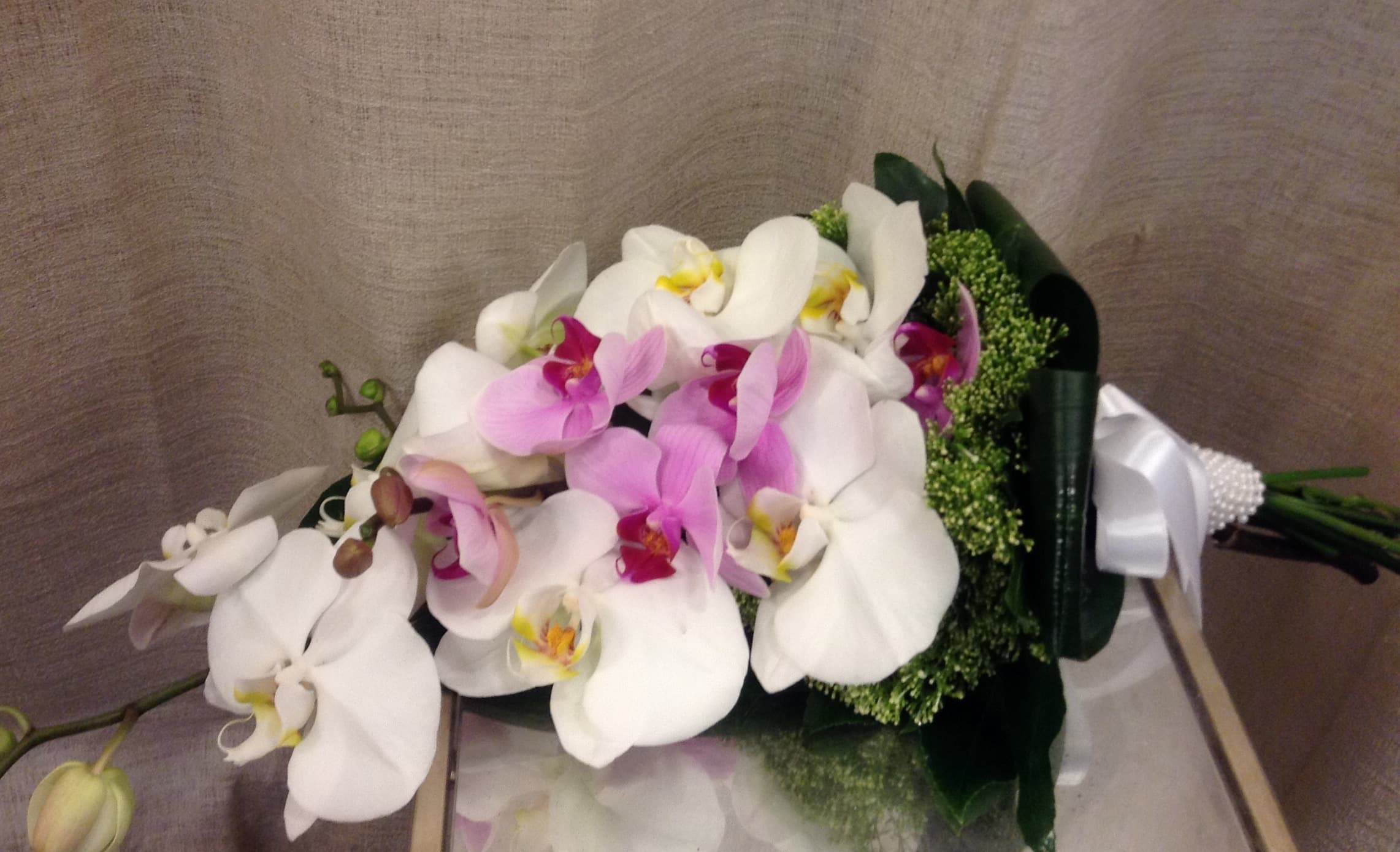 זר כלה מאורך סחלבים