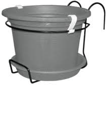 עציץ  דגם גפן עם סטנד ברזל למעקה