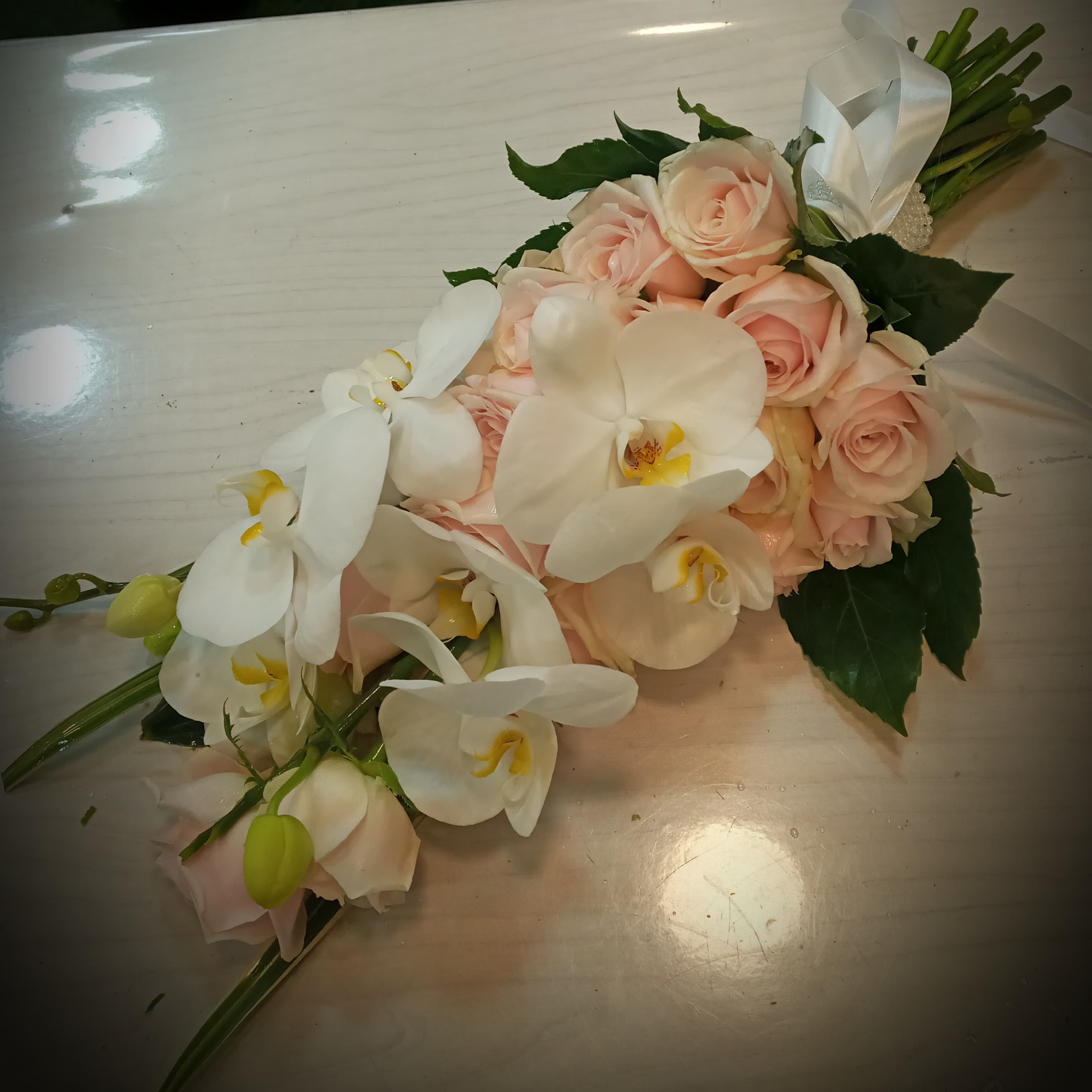 זר כלה מאורך משולב