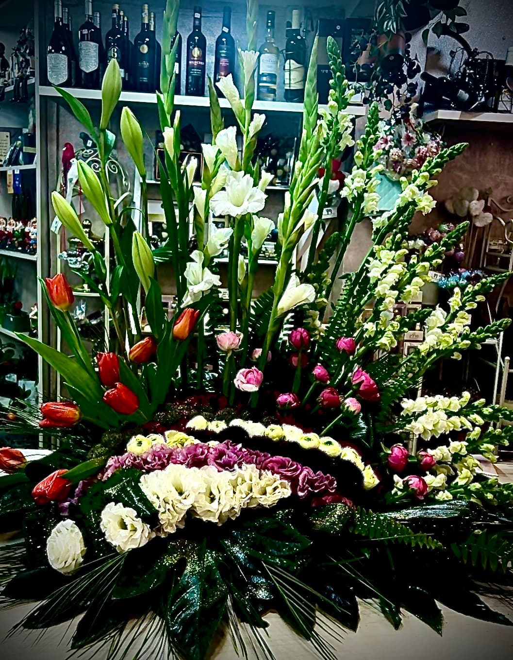 סידור פרחים עשיר