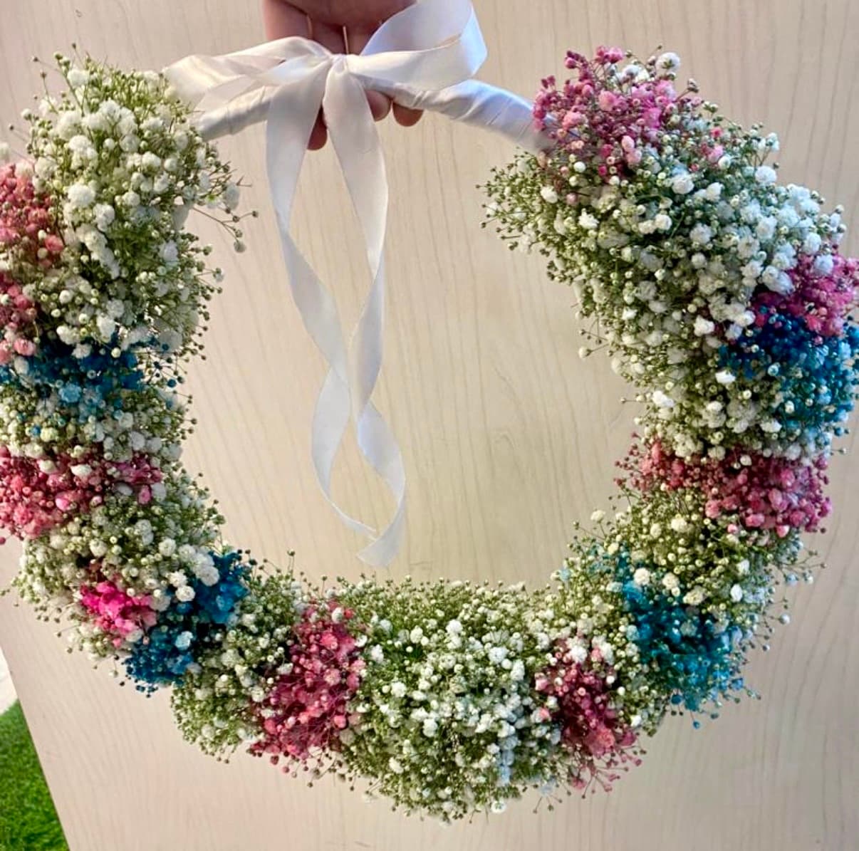 זר כלה חישוק גבסנית